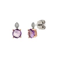 Ohrringe Elaine Firenze 14ct. Weiß/Roségold...