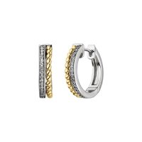 Ohrringe Elaine Firenze 14ct. Weiß/Gelbgold...
