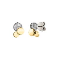 Ohrringe Elaine Firenze 14ct. Weiß/Gelbgold...