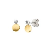 Ohrringe Elaine Firenze 14ct. Weiß/Gelbgold...