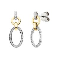 Ohrringe Elaine Firenze 14ct. Weiß/Gelbgold...