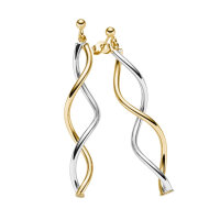 Ohrringe Elaine Firenze 14ct. Weiß/Gelbgold 58025