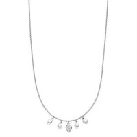 Halskette Elaine Firenze 14ct. Weißgold 75025560C/3