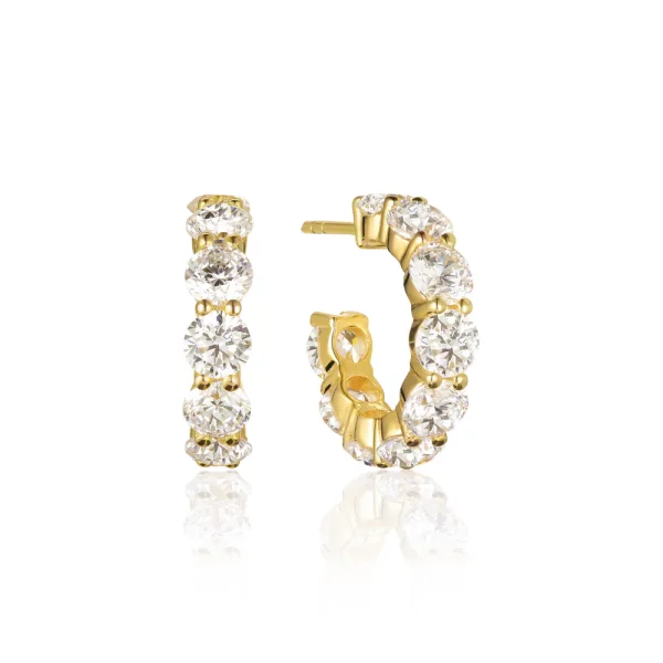 Ohrringe Belluno Creolo 18ct.vergoldet