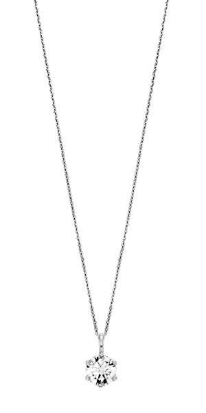 Halskette in 14ct.Weißgold/Diamant mit 1,00 ct. inkl.Zertifikat